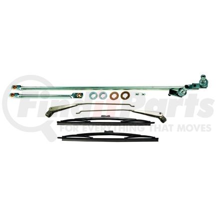 Crown 5453958KM Wiper Arm Adapter Kit Wiper Linkage Master Kit; Incl. Wiper Linkage/2 Arms/2 Blades/Hardware;