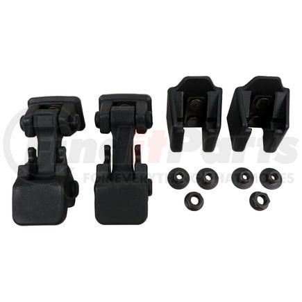 Crown 55176636K2 Hood Latch Assembly Hood Catch Kit; Incl. 2 Catches/2 Brackets;