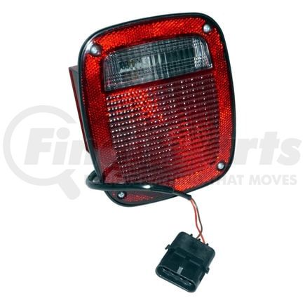 56016721 by CROWN - Tail Light Assembly; Left; w/License Plate Lamp;