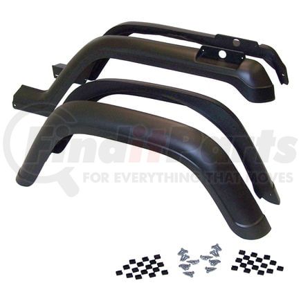 Crown 5AHK Fender Flare Set Fender Flare Kit; 4 Piece; Incl. Hardware;