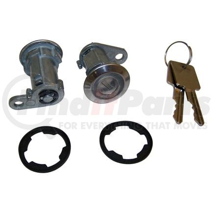 8122874K2 by CROWN - Door Lock Cylinder Kit; 2 Cylinders; w/Keys; Chrome;