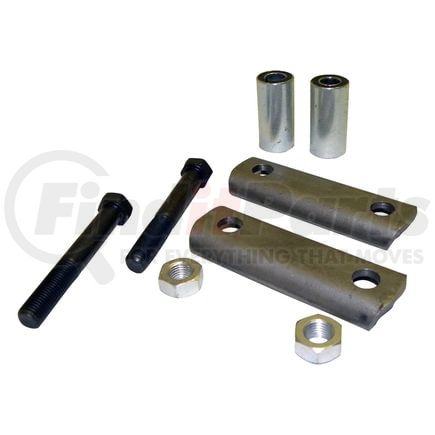 J0916646 by CROWN - Leaf Spring Shackle Kit; Varies With Application; Silent Block Type; Incl. Plates/Bushings/Bolts/Nuts;