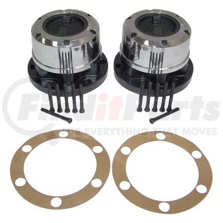 400502 by CROWN - Manual Locking Hub Set; w/6 Bolt Flange Mounting;