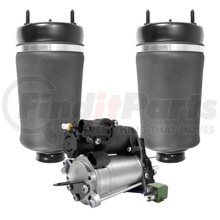 2-15-112900-C by UNITY AUTOMOTIVE - Front Suspension Air Spring Set, Includes Air Suspension Compressor