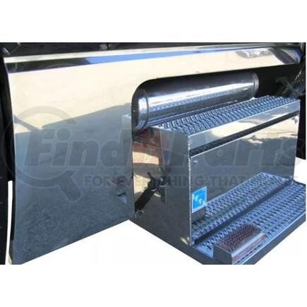 Aranda P-1184 Truck Cab Back Panel Truck Cab Back Panel - 5 Inch, With Integrated Body Line To Follow Hood, Stainless Steel