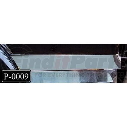 Aranda P-0009 Truck Cab Back Panel Truck Cab Back Panel - 4" x 38", Stainless Steel, Without Fairings