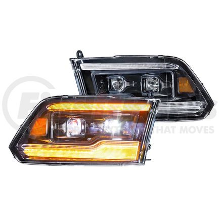 LF520AASM by MORIMOTO - XB LED Headlights: Dodge Ram (09-18) (Pair / Amber DRL)