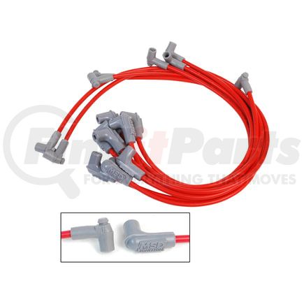 31769 by MSD - Super Conductor Spark Plug Wire Set Corvette 305-350 HEI