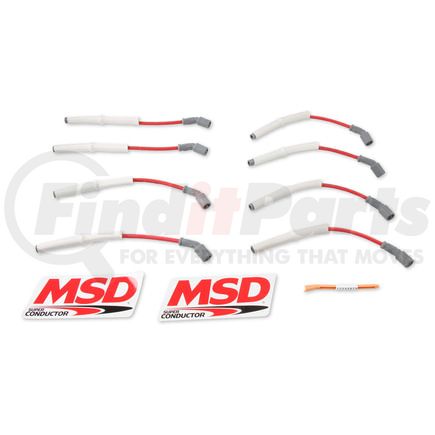 39849 by MSD - Super Conductor Spark Plug Wire Set, GM 2001, Truck, 8.1L