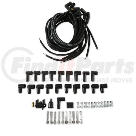 5553 by MSD - Street-Fire Wire Set 8 Cyl 90°, Sock/ HEI, Univ