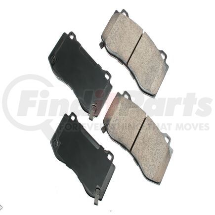 Akebono ACT1149 Disc Brake Pad Set Akebono PROACT Ultra Premium Ceramic Disc Brake Pad Kit