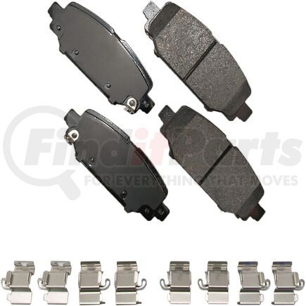 Akebono ACT2172 Disc Brake Pad Set PRO-ACT BRAKE PADS
