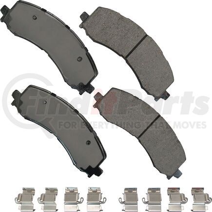 Akebono ACT2382 Disc Brake Pad Set Akebono ProACT Ultra Premium Ceramic Disc Brake Pad Kit