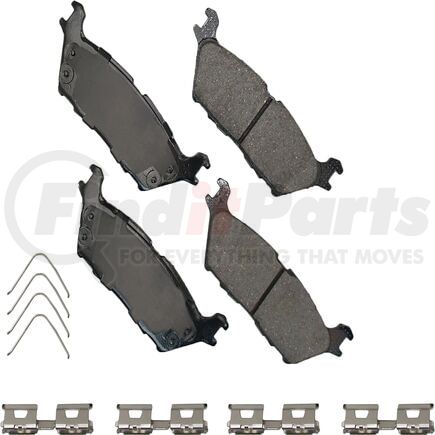 ACT2383 by AKEBONO - Akebono ProACT Ultra Premium Ceramic Disc Brake Pad Kit