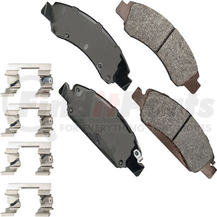 SDF1363 by AKEBONO - Akebono Severe Duty Ultra Premium Disc Brake Pad Kit