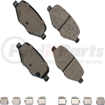 SDF1377A by AKEBONO - Akebono Severe Duty Ultra Premium Disc Brake Pad Kit