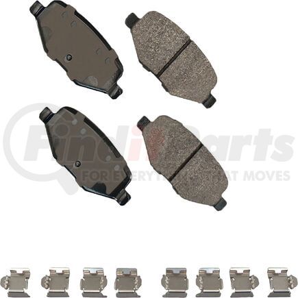 SDF1377B by AKEBONO - Akebono Severe Duty Ultra Premium Disc Brake Pad Kit