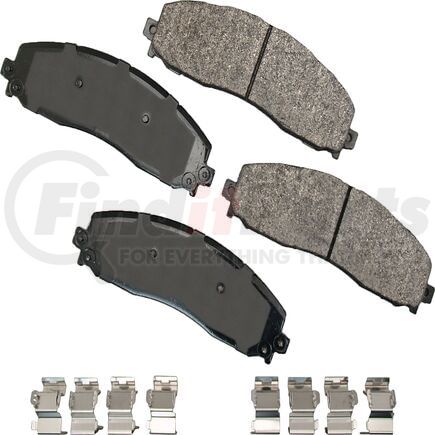SDF1691 by AKEBONO - Akebono Severe Duty Ultra Premium Disc Brake Pad Kit