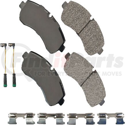Akebono SDF1699 Disc Brake Pad Set Akebono Severe Duty Ultra Premium Disc Brake Pad Kit