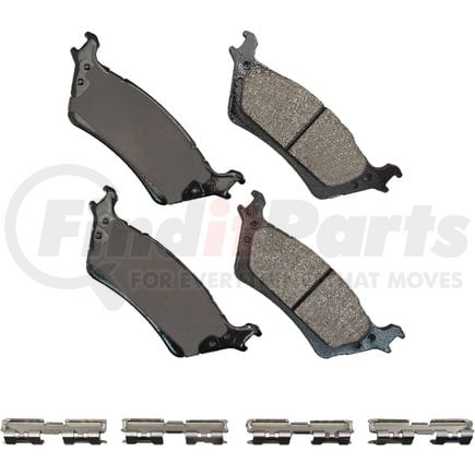 SDF1602 by AKEBONO - Akebono Severe Duty Ultra Premium Disc Brake Pad Kit