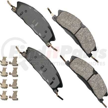 Akebono SDF1611A Disc Brake Pad Set Akebono Severe Duty Ultra Premium Disc Brake Pad Kit