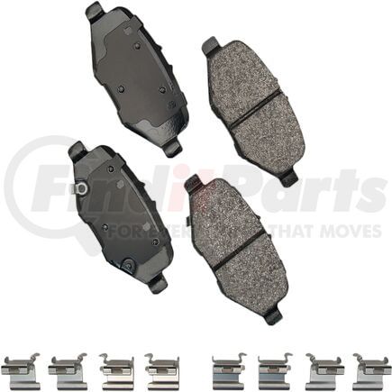 SDF1612 by AKEBONO - Akebono Severe Duty Ultra Premium Disc Brake Pad Kit