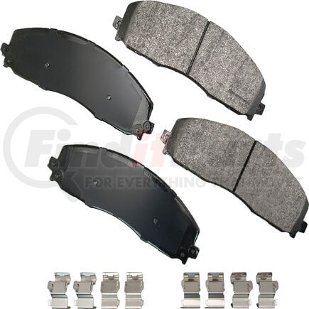 SDF1680 by AKEBONO - Akebono Severe Duty Ultra Premium Disc Brake Pad Kit
