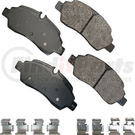 SDF1775 by AKEBONO - Akebono Severe Duty Ultra Premium Disc Brake Pad Kit