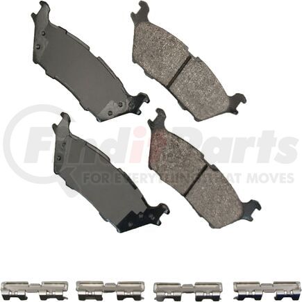 SDF1790 by AKEBONO - Akebono Severe Duty Ultra Premium Disc Brake Pad Kit