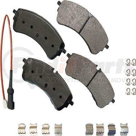 SDF2280A by AKEBONO - Akebono Severe Duty Ultra Premium Disc Brake Pad Kit