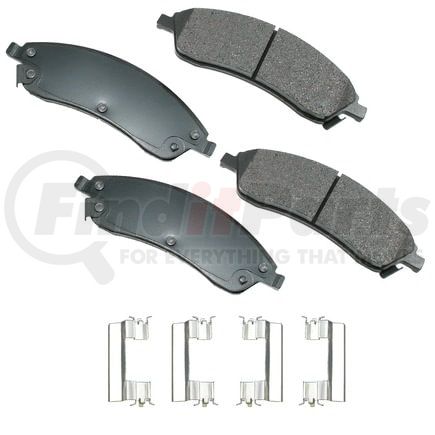 Akebono ACT1019 Disc Brake Pad Set ProACT Ultra Premium Ceramic Disc Brake Pad Kit