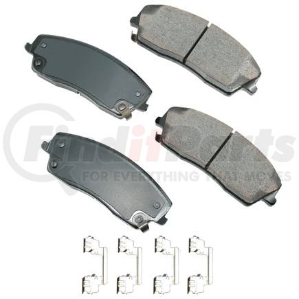 Akebono ACT1056 Disc Brake Pad Set ProACT Ultra Premium Ceramic Disc Brake Pad Kit