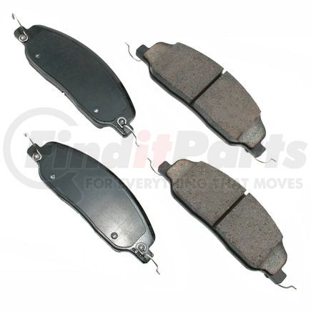 ACT1081 by AKEBONO - ProACT Ultra Premium Ceramic Disc Brake Pad Kit