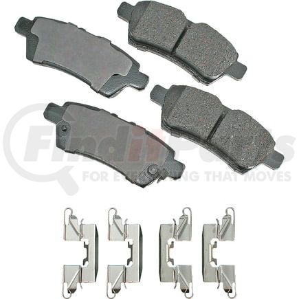 ACT1101 by AKEBONO - ProACT Ultra Premium Ceramic Disc Brake Pad Kit