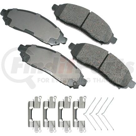 Akebono ACT1094 Disc Brake Pad Set ProACT Ultra Premium Ceramic Disc Brake Pad Kit