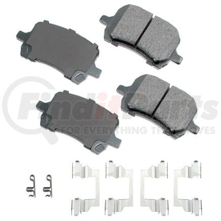 Akebono ACT1160 Disc Brake Pad Set ProACT Ultra Premium Ceramic Disc Brake Pad Kit