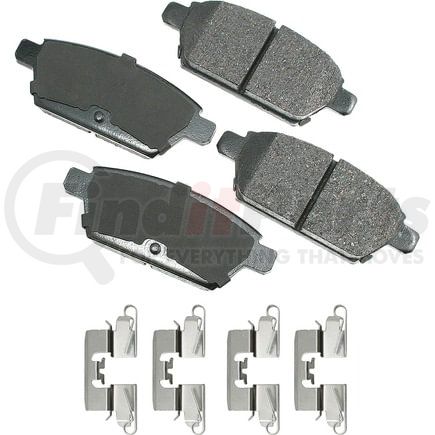 Akebono ACT1161 Disc Brake Pad Set ProACT Ultra Premium Ceramic Disc Brake Pad Kit