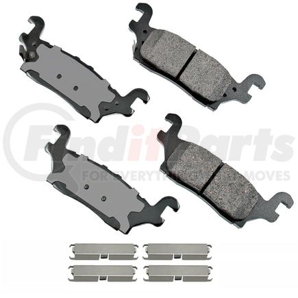 Akebono ACT1120 Disc Brake Pad Set ProACT Ultra Premium Ceramic Disc Brake Pad Kit