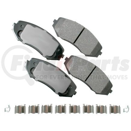 Akebono ACT1188 Disc Brake Pad Set ProACT Ultra Premium Ceramic Disc Brake Pad Kit