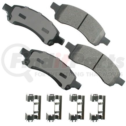 Akebono ACT1169 Disc Brake Pad Set ProACT Ultra Premium Ceramic Disc Brake Pad Kit