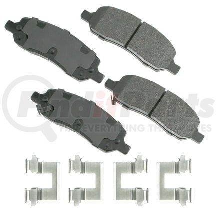 Akebono ACT1172 Disc Brake Pad Set ProACT Ultra Premium Ceramic Disc Brake Pad Kit
