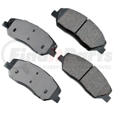 Akebono ACT1202 Disc Brake Pad Set ProACT Ultra Premium Ceramic Disc Brake Pad Kit