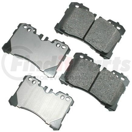 Akebono ACT1282 Disc Brake Pad Set ProACT Ultra Premium Ceramic Disc Brake Pad Kit