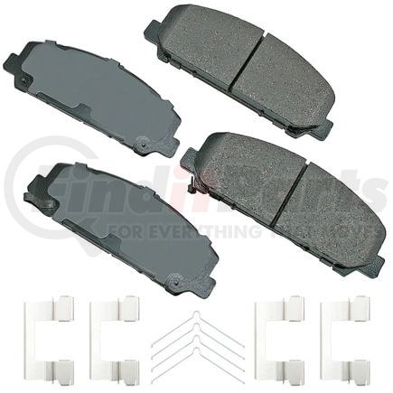 Akebono ACT1286A Disc Brake Pad Set ProACT Ultra Premium Ceramic Disc Brake Pad Kit