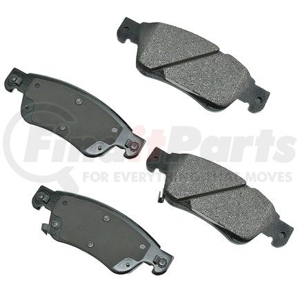 Akebono ACT1287 Disc Brake Pad Set ProACT Ultra Premium Ceramic Disc Brake Pad Kit