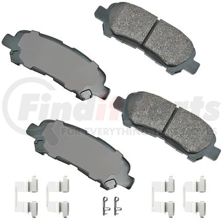 Akebono ACT1325A Disc Brake Pad Set ProACT Ultra Premium Ceramic Disc Brake Pad Kit