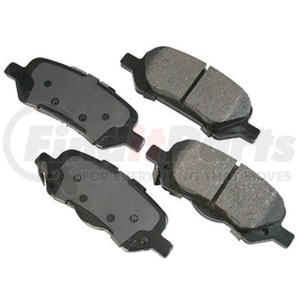 Akebono ACT1402 Disc Brake Pad Set ProACT Ultra Premium Ceramic Disc Brake Pad Kit
