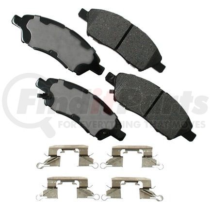 Akebono ACT1592 Disc Brake Pad Set ProACT Ultra Premium Ceramic Disc Brake Pad Kit