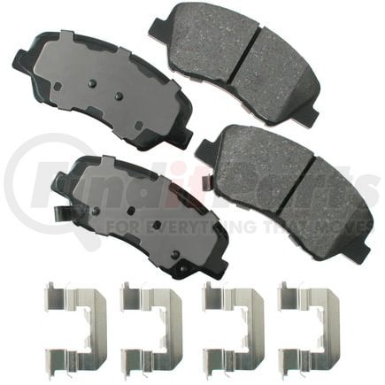 ACT1593 by AKEBONO - ProACT Ultra Premium Ceramic Disc Brake Pad Kit