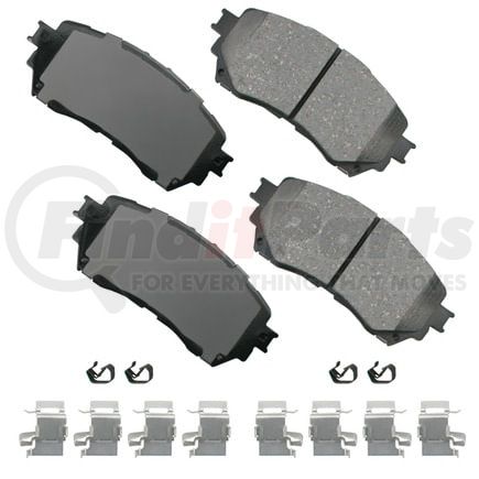 Akebono ACT1711 Disc Brake Pad Set ProACT Ultra Premium Ceramic Disc Brake Pad Kit